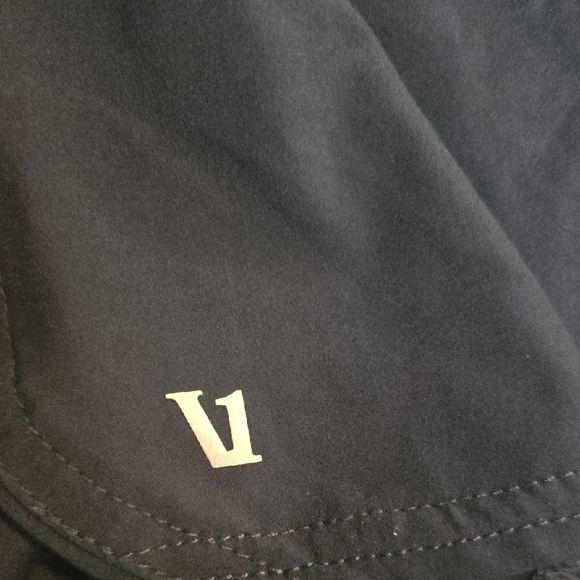 Vuori Dark Blue Athletic Shorts with White Accents - Picture 5 of 5